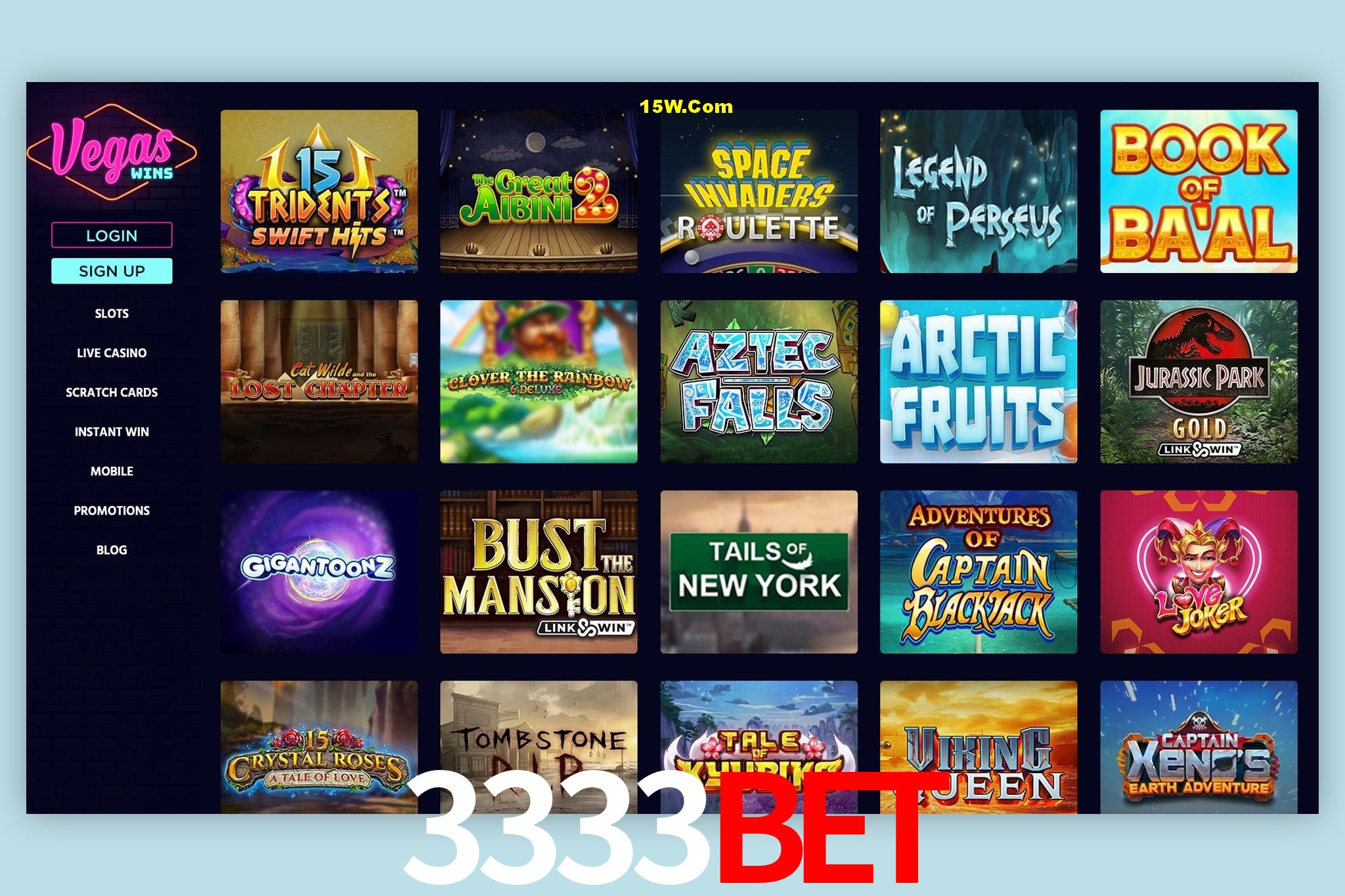 Mesa de Blackjack 3333bet